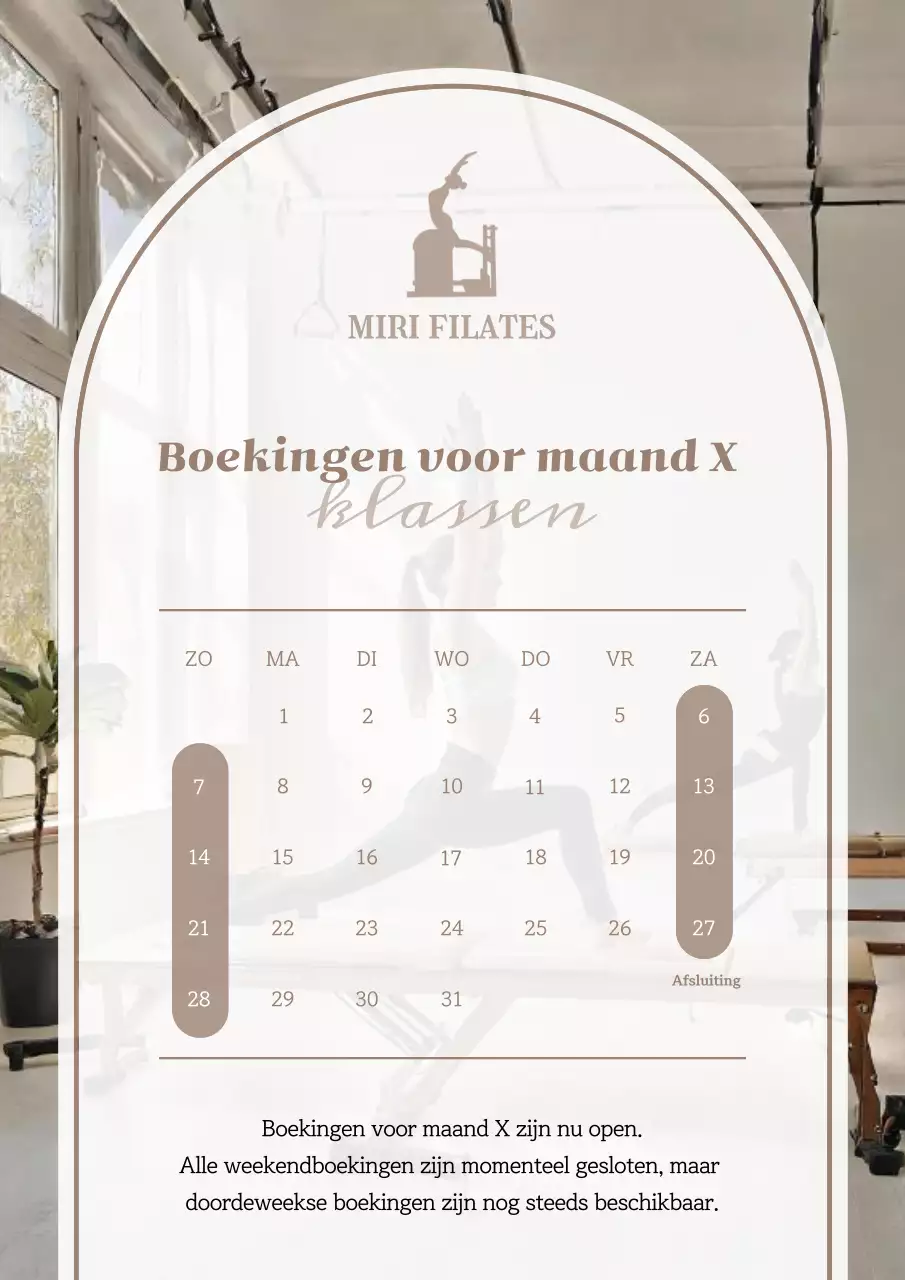 Beige Clean Trainingsschema Gids