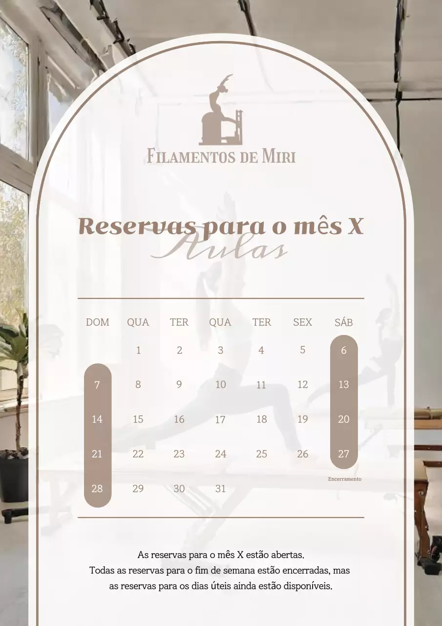 Guia de treino de limpeza bege