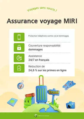 Publicité pour l'assurance voyage Ivory Modern