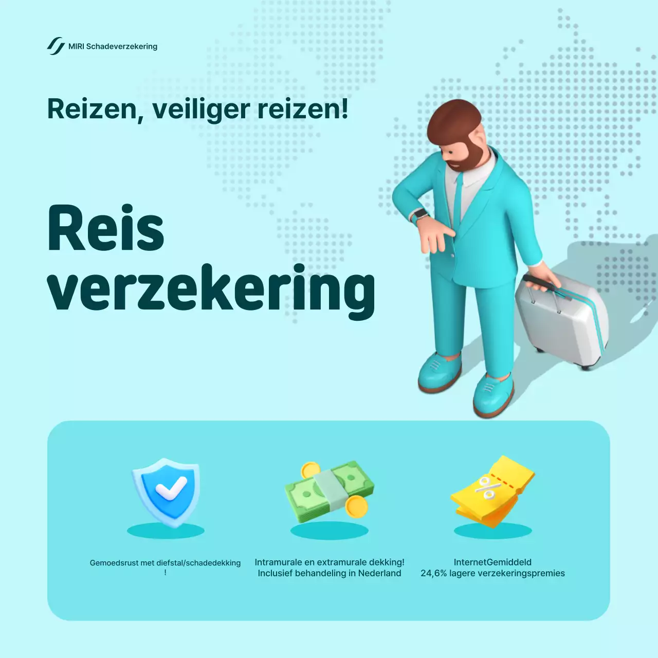 Advertentie voor Sky Blue Modern Insurance