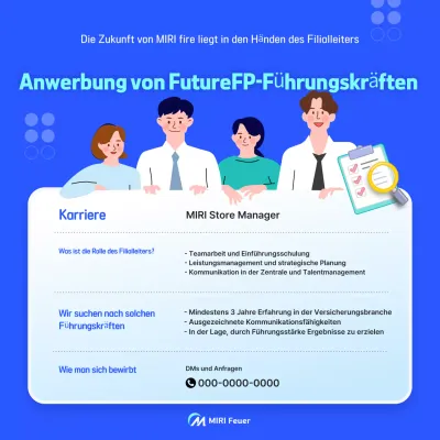 Blue Modern Leader-Rekrutierungsleitfaden