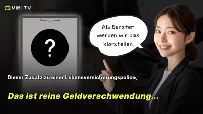 Schwarze moderne Versicherungsanzeige