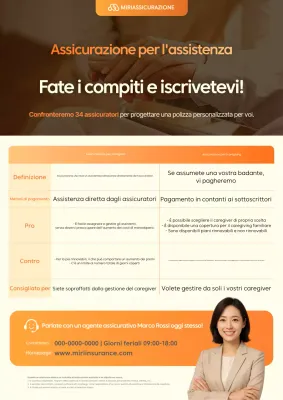 Promozione informativa sull'assicurazione Orange Clean