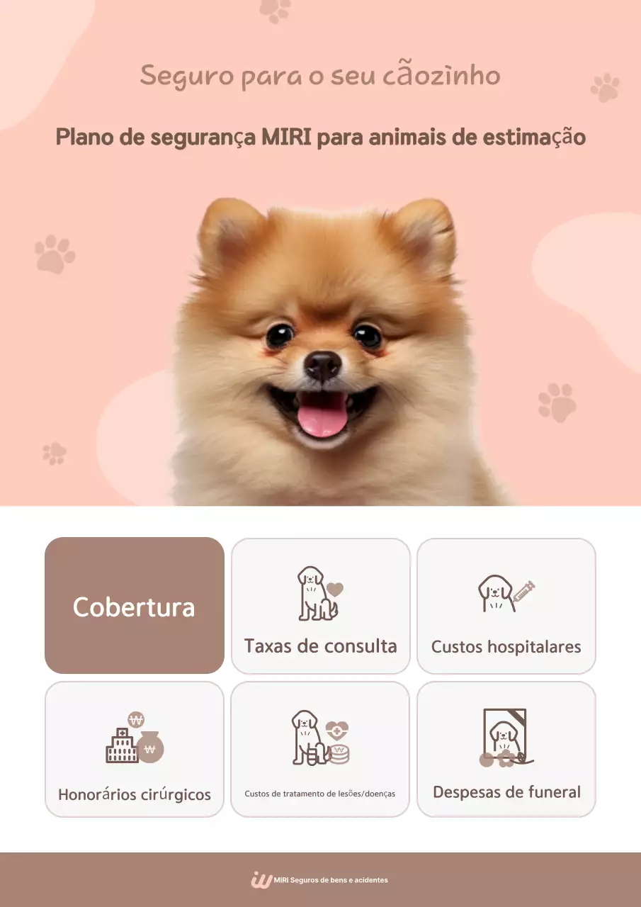 Promoção de seguro para animais de estimação Pink Baby