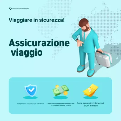Pubblicità di Sky Blue Modern Insurance