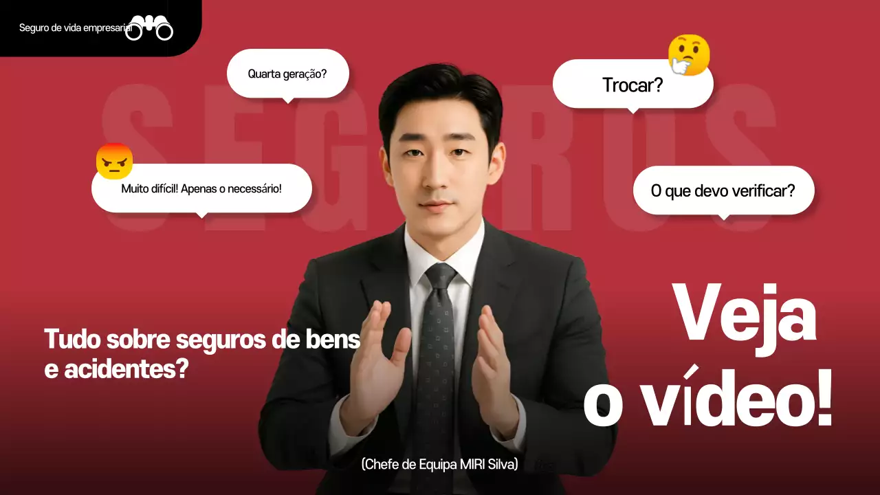 Entrega de informações sobre seguros Red Modern
