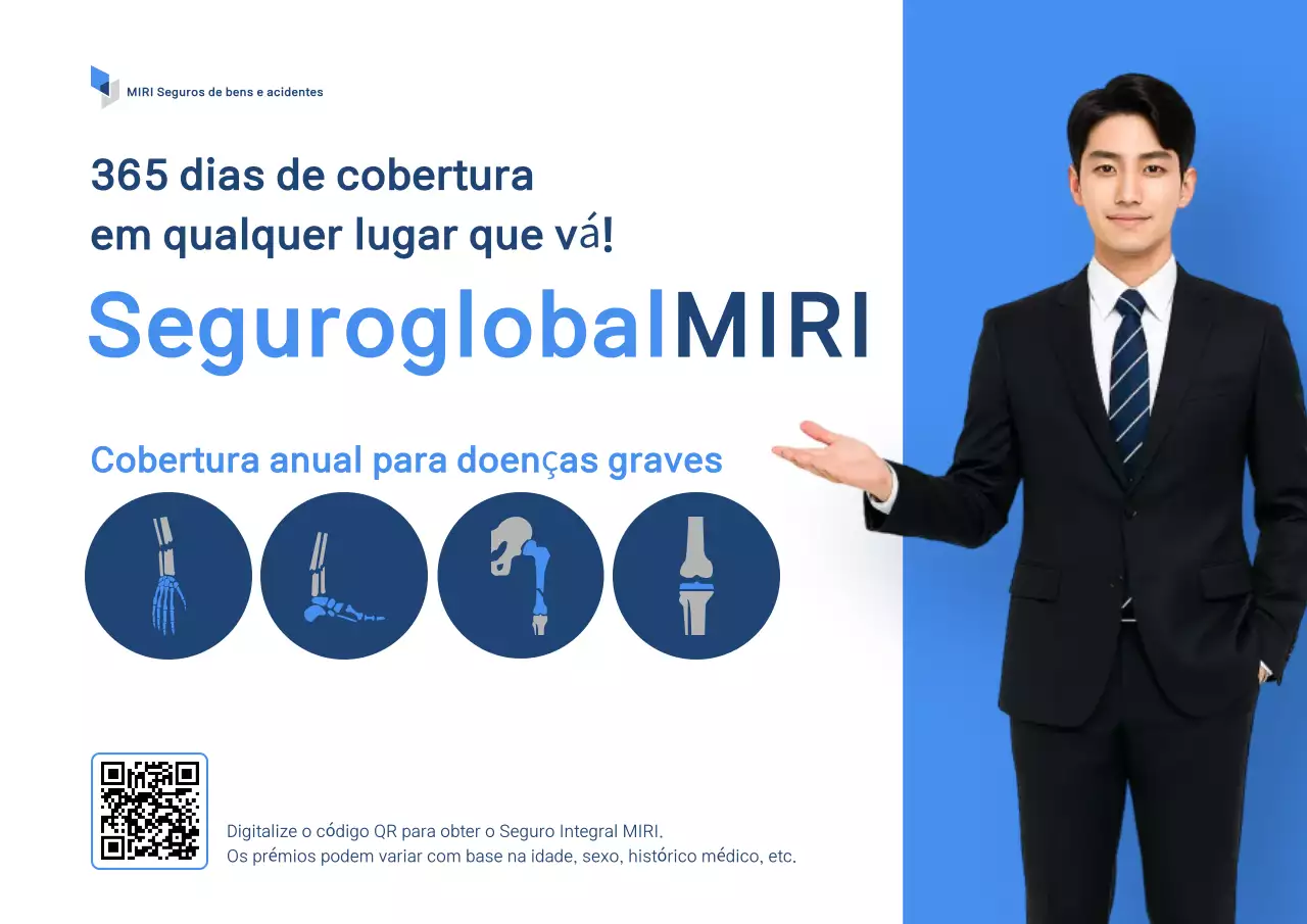 Anúncio de Seguro Moderno Azul