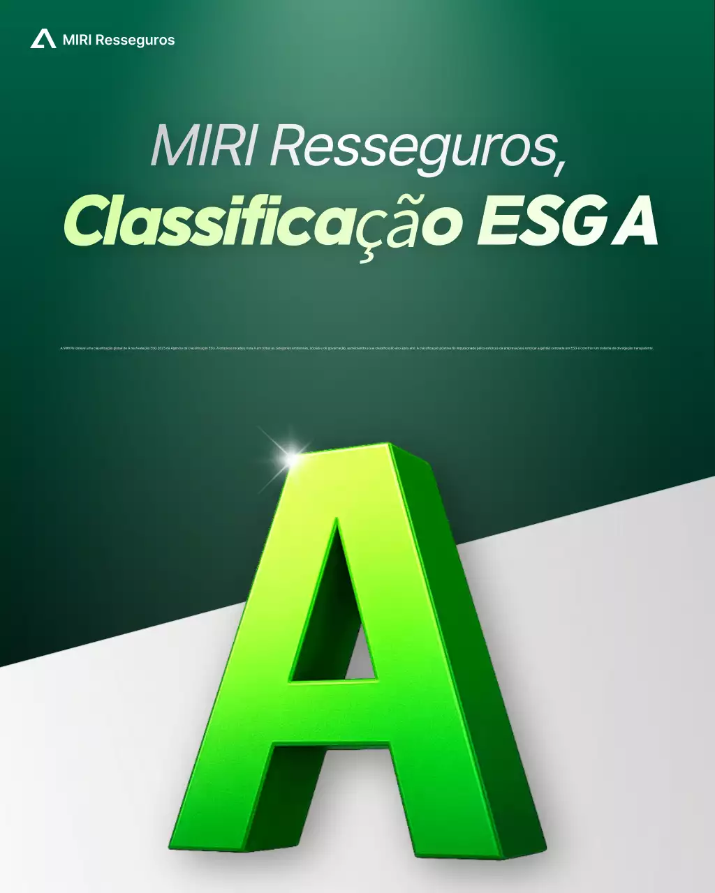 Anúncio de classificação ESG da Green Modern