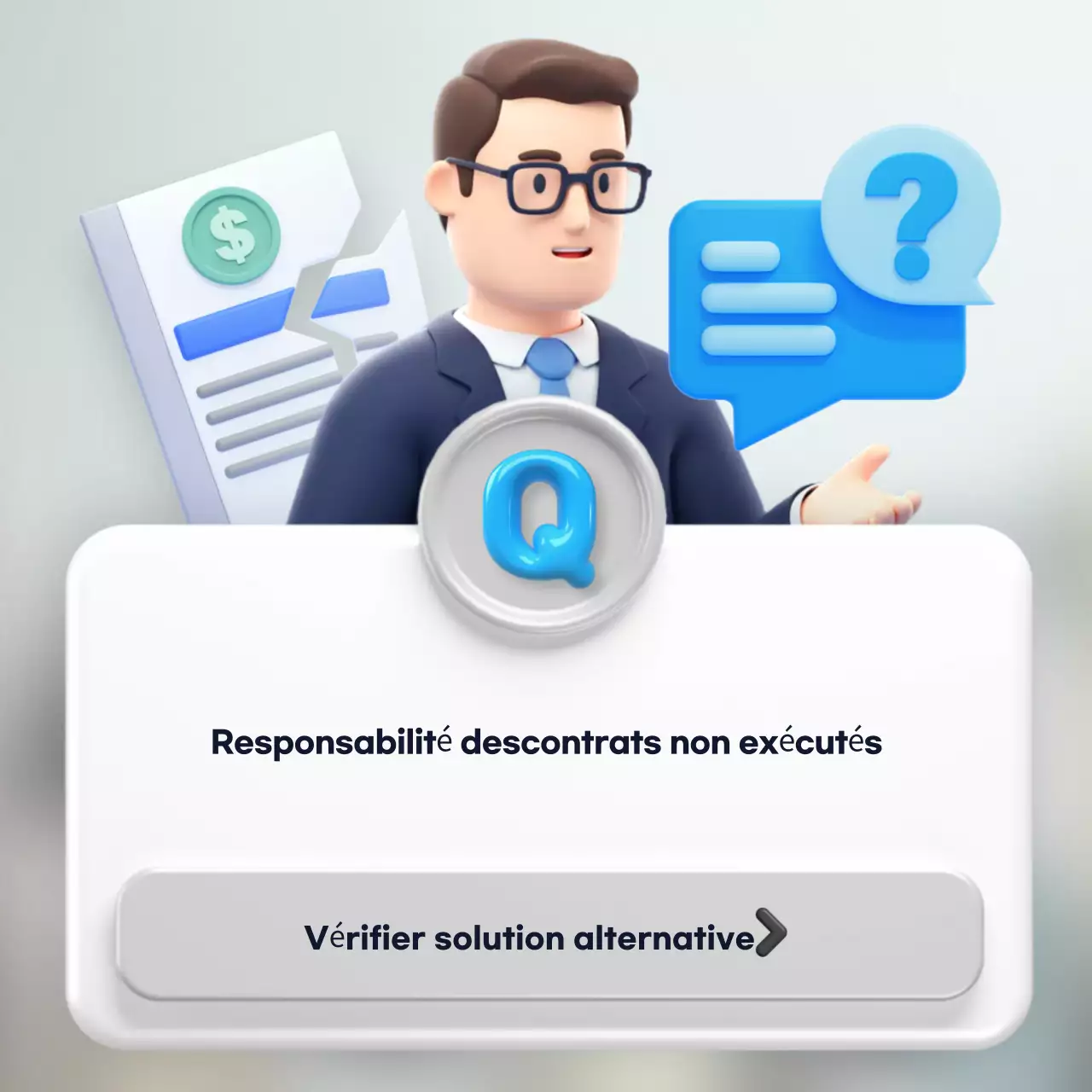 Description du contrat moderne blanc