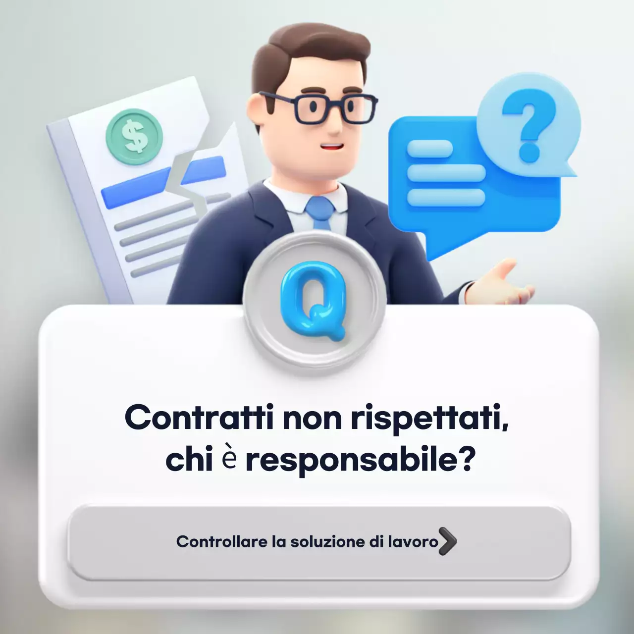 Descrizione del contratto moderno bianco