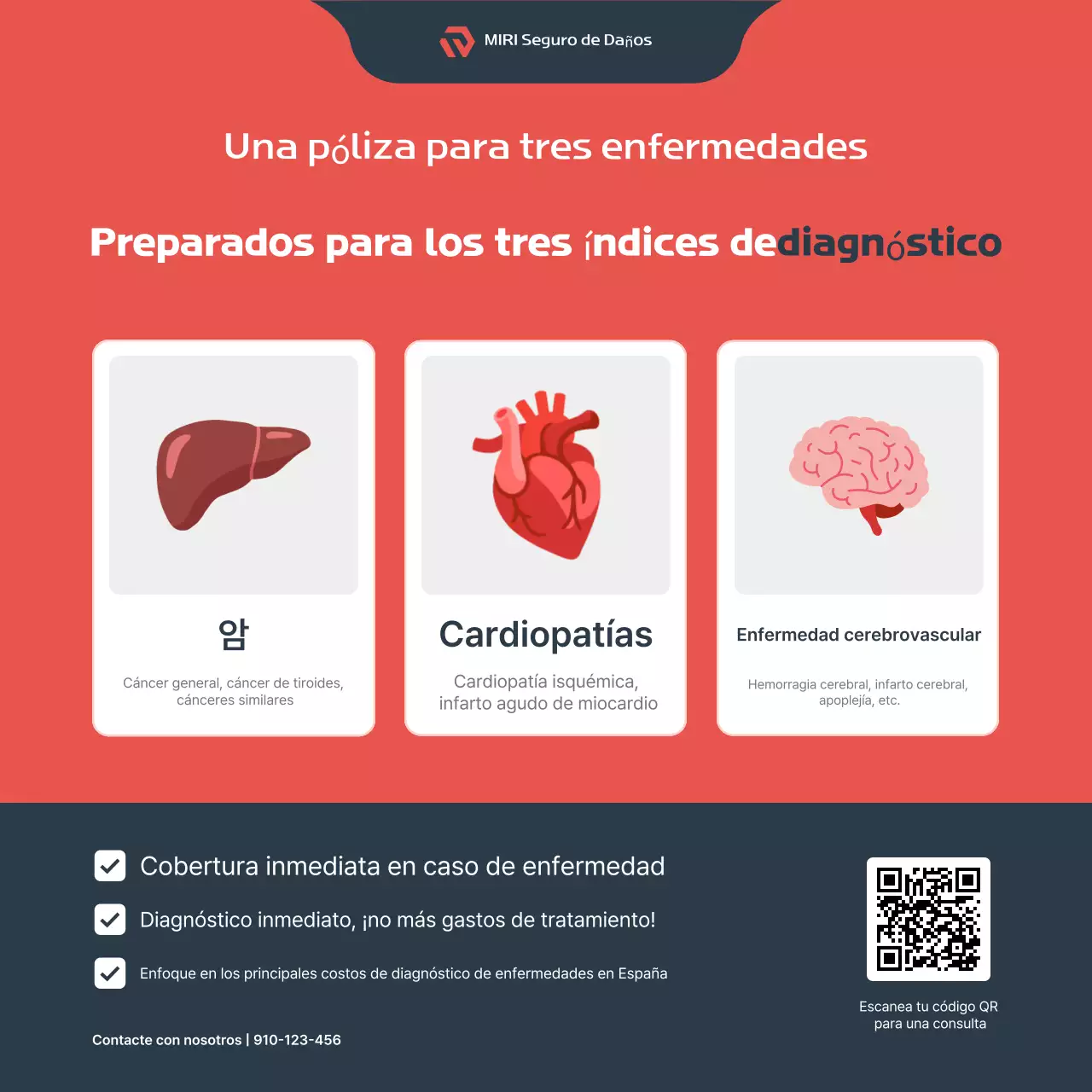 Anuncio de seguros de Red Modern