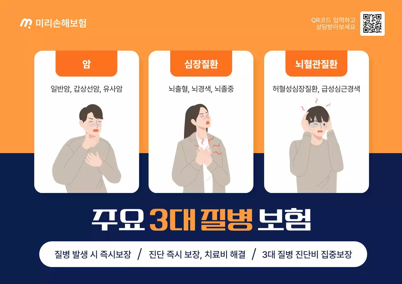 주황 모던 보험 안내