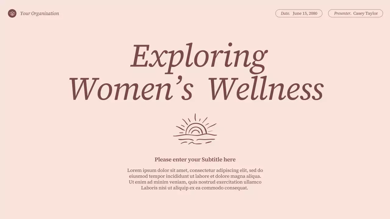 Beige Elegant Wellness Presentation