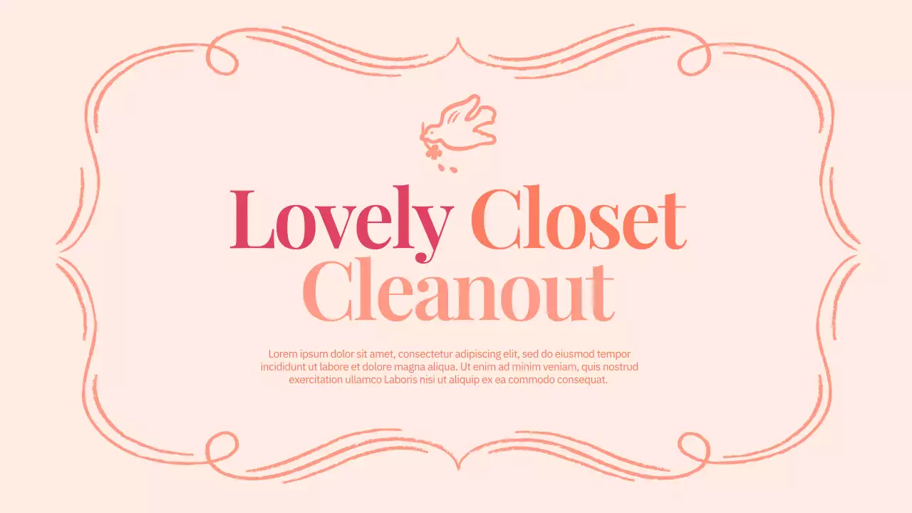 핑크 엘레강트 패션 발표 유튜브 썸네일