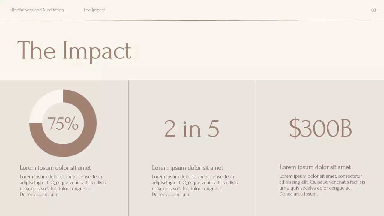 Beige Minimalist Meditation Lecture Presentation