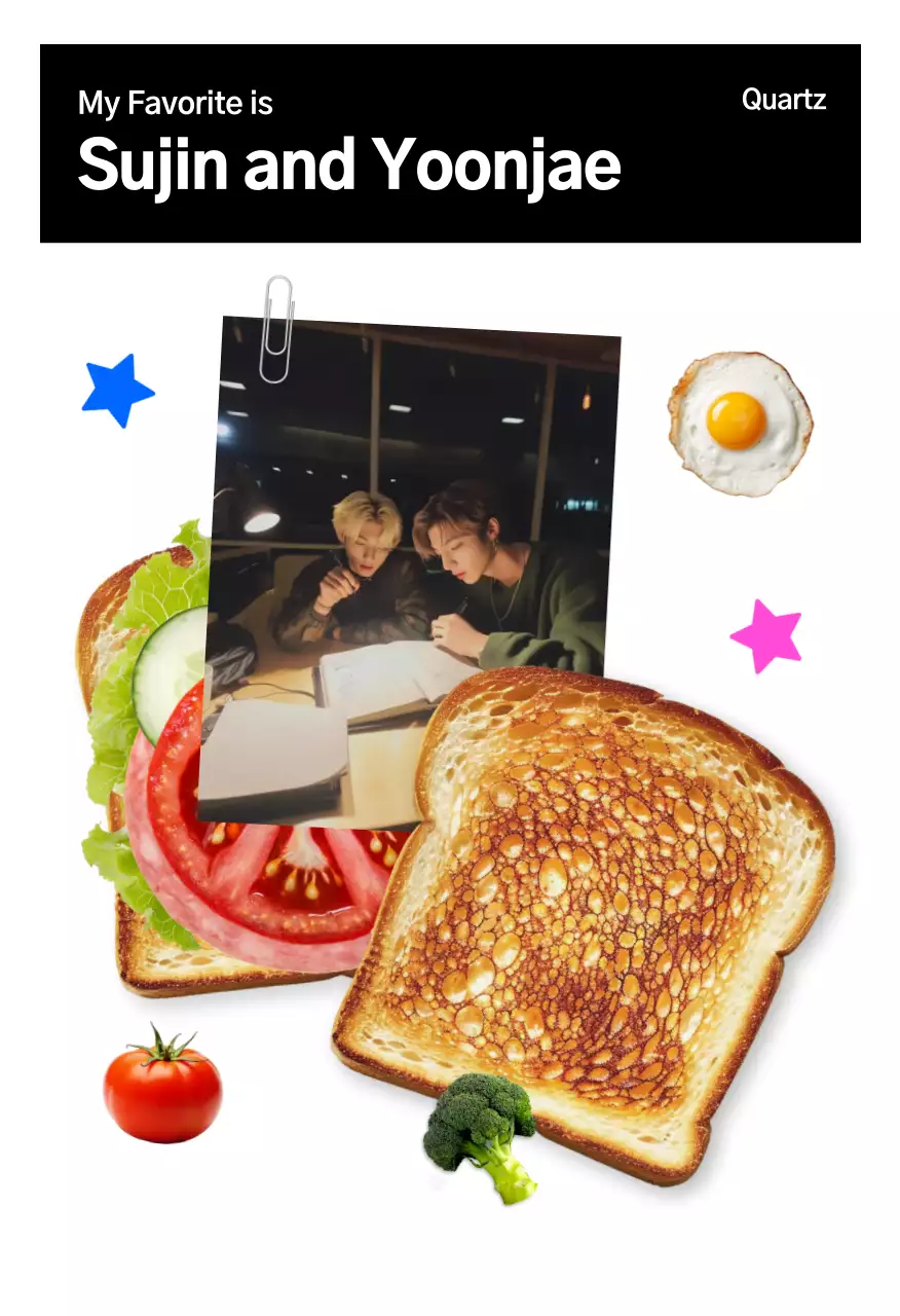 샌드위치 재료가 있는 음식 포토프레임