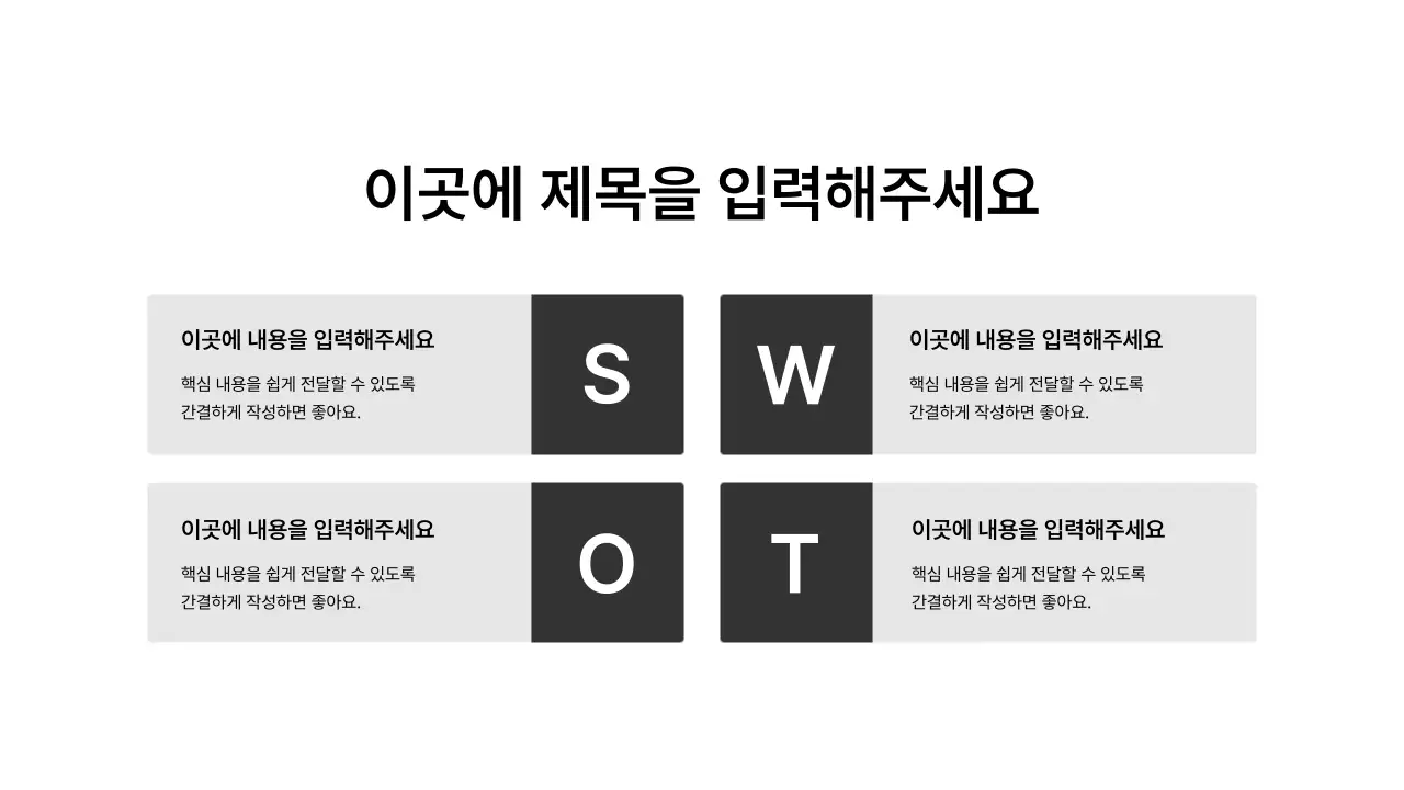 SWOT_4분할
