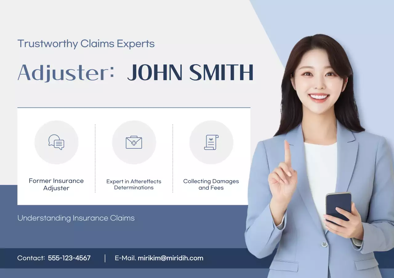 Iklan Asuransi Modern Biru