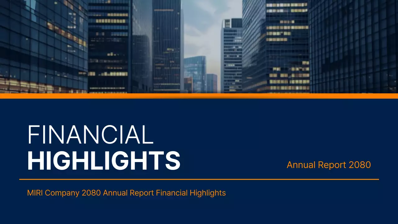 Blue Modern Financial Report