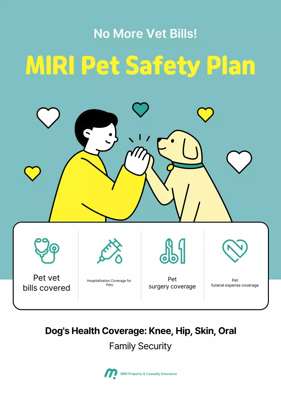 Khuyến mãi bảo hiểm thú cưng Sky Blue Simple