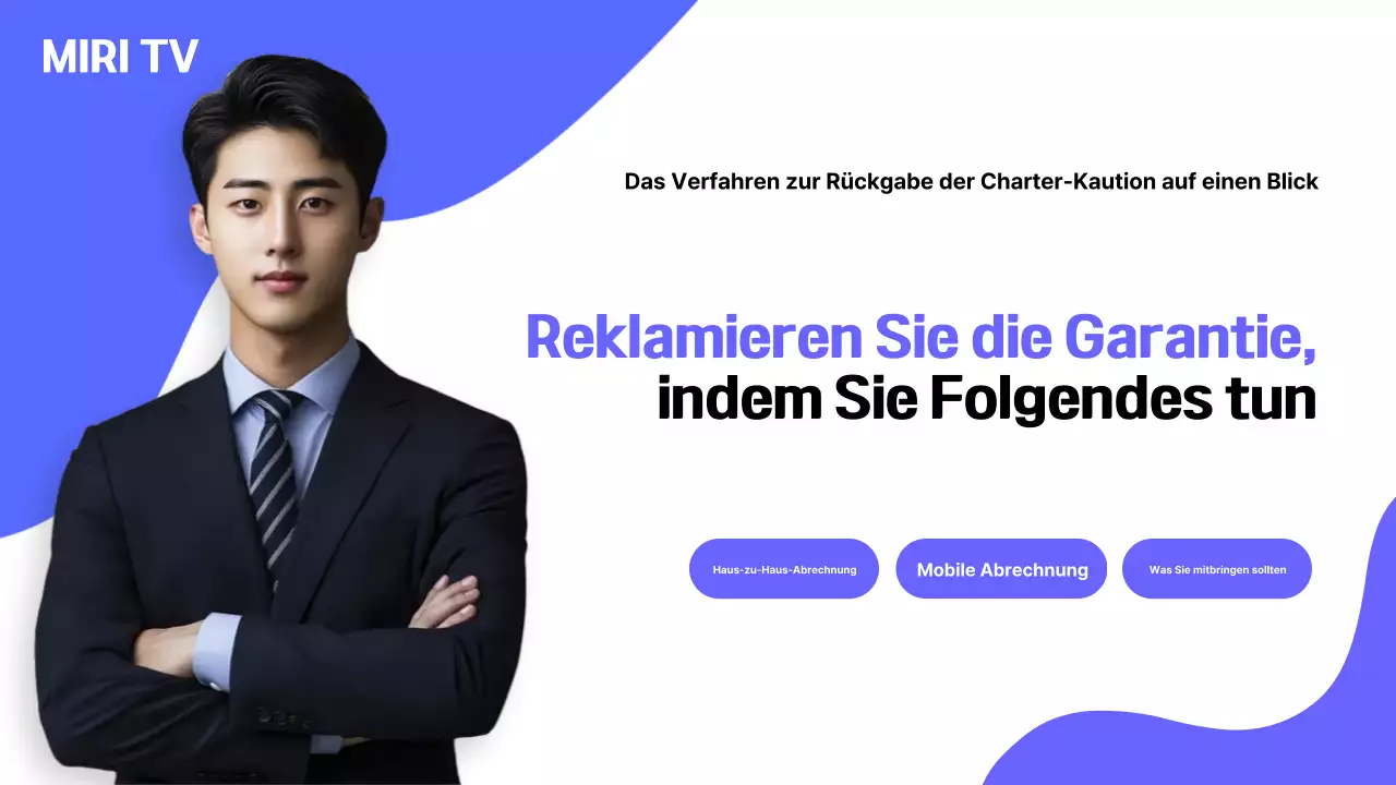 Blue Modern Garantieleistungsanspruch Versicherungsinformationsübermittlung