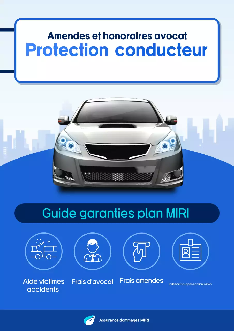 Publicité d'assurance moderne bleu ciel