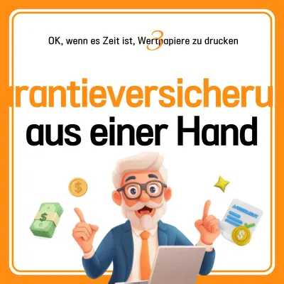Anzeige der Orange Modern Warranty Insurance