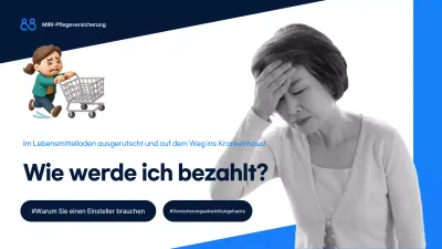 Blue Modern Insurance Informationsübermittlung