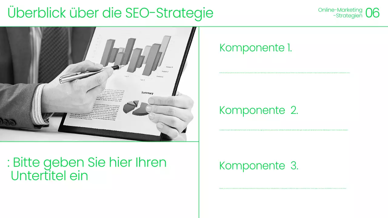 Ankündigung einer Veranstaltung zum Thema „Grünes modernes Marketing“