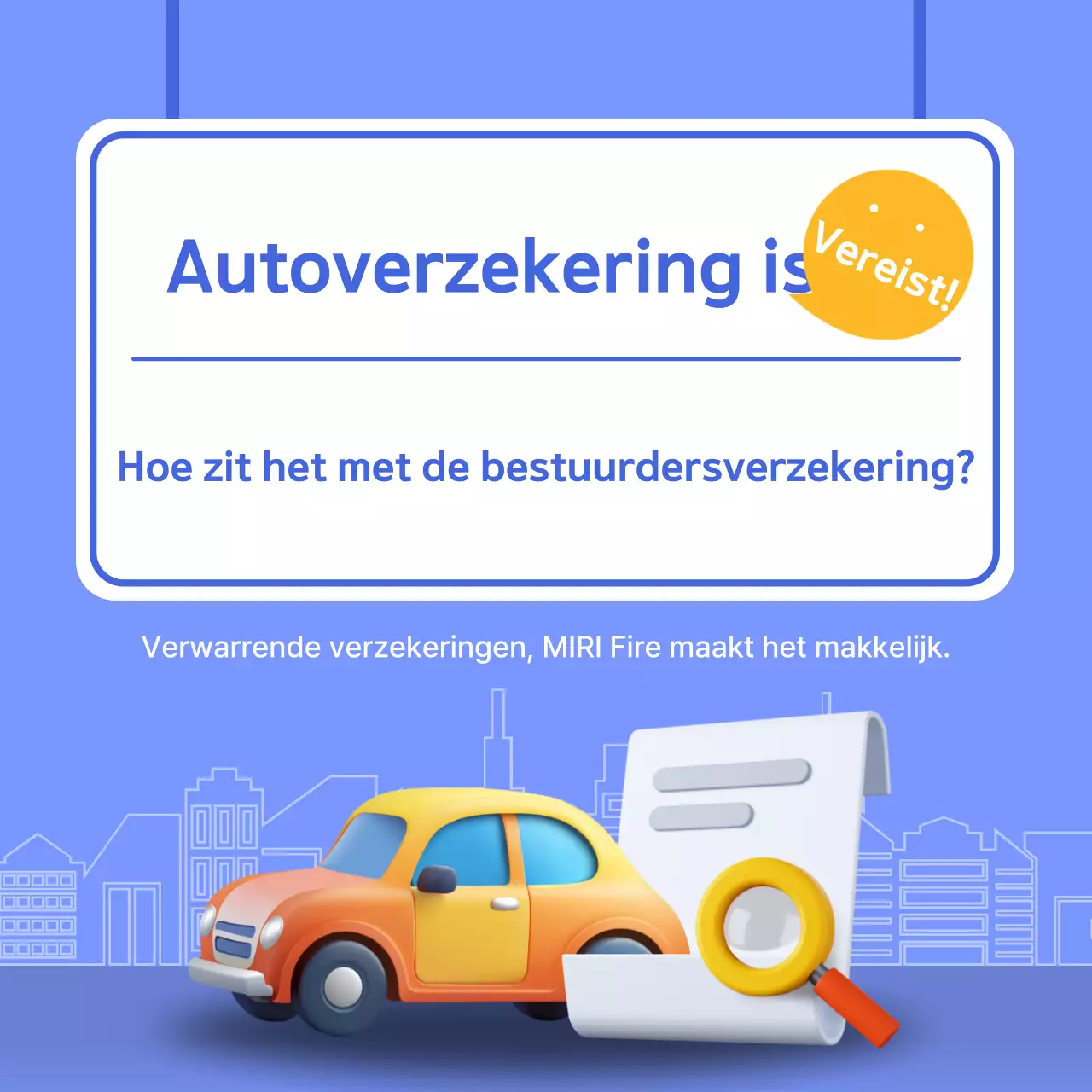 Advertentie voor Blue Modern Insurance