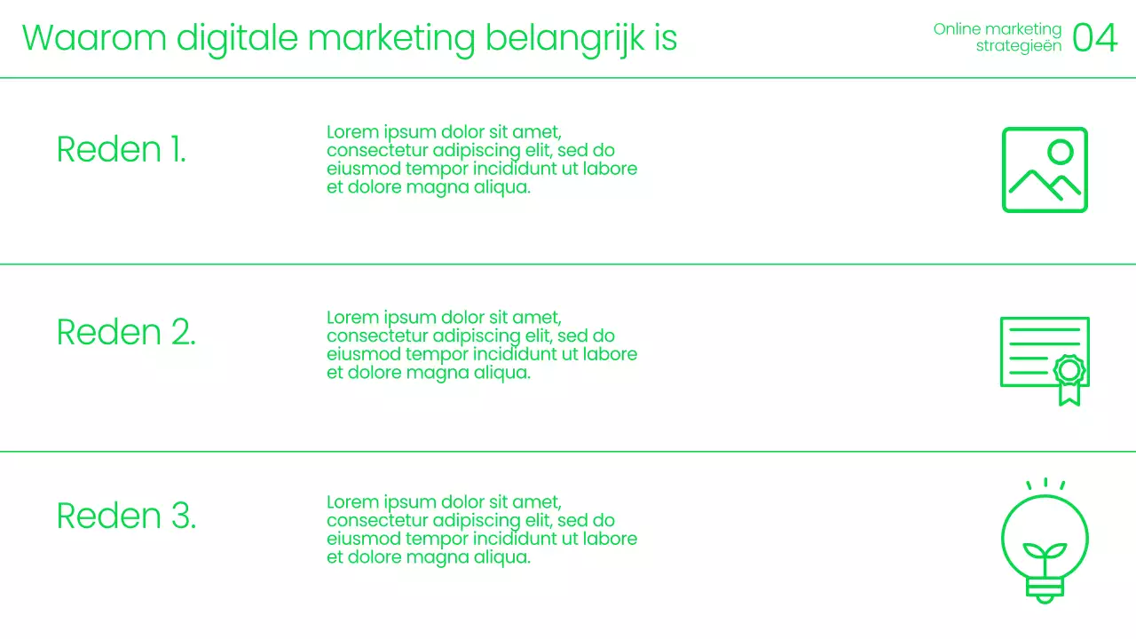 Aankondiging van het Green Modern Marketing-evenement