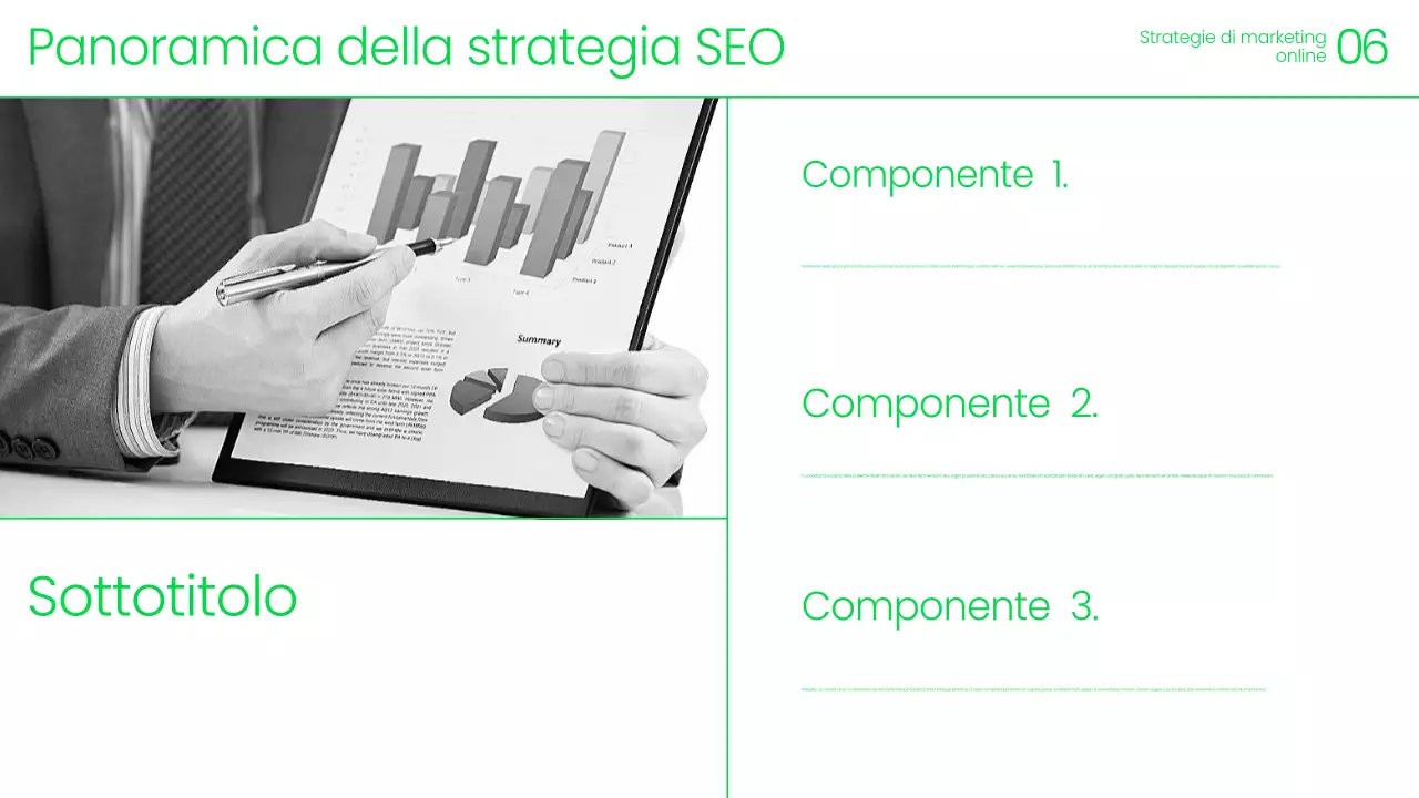 Annuncio dell'evento di marketing moderno e verde