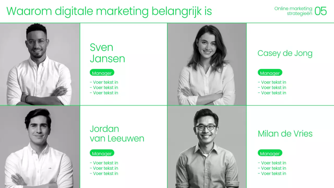 Aankondiging van het Green Modern Marketing-evenement