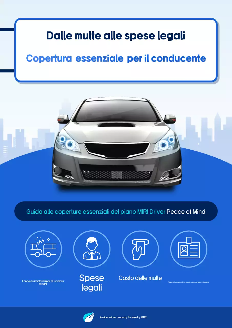 Pubblicità di Sky Blue Modern Insurance