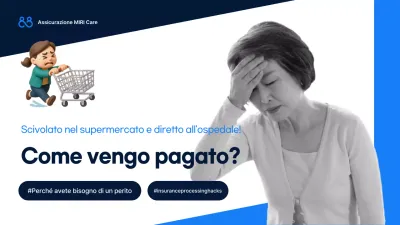 Consegna di informazioni assicurative moderne blu