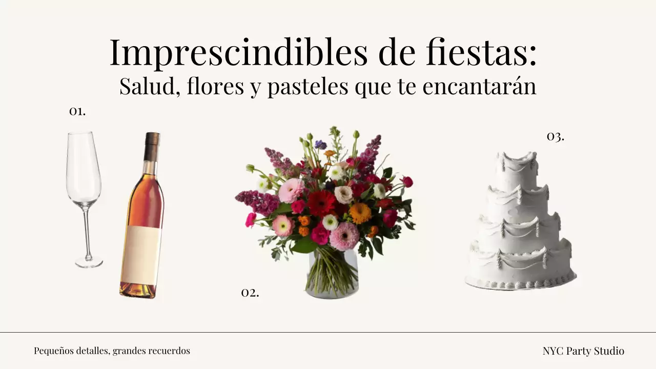 Miniatura de YouTube para promoción de fiesta elegante en beige
