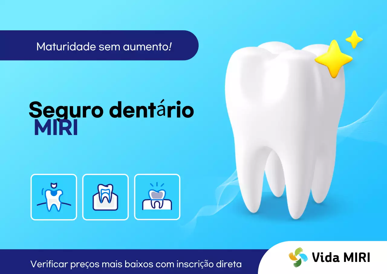 Anúncio de seguro moderno azul-celeste