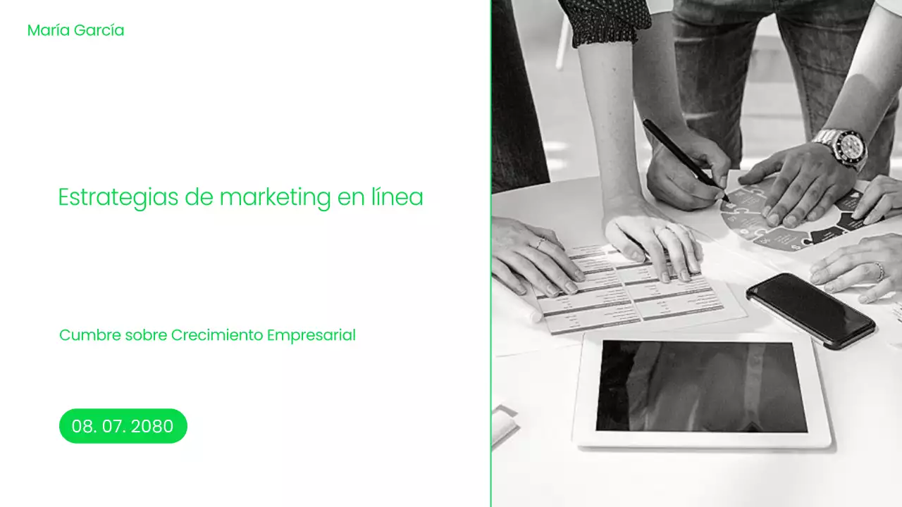 Anuncio de evento de marketing moderno y ecológico