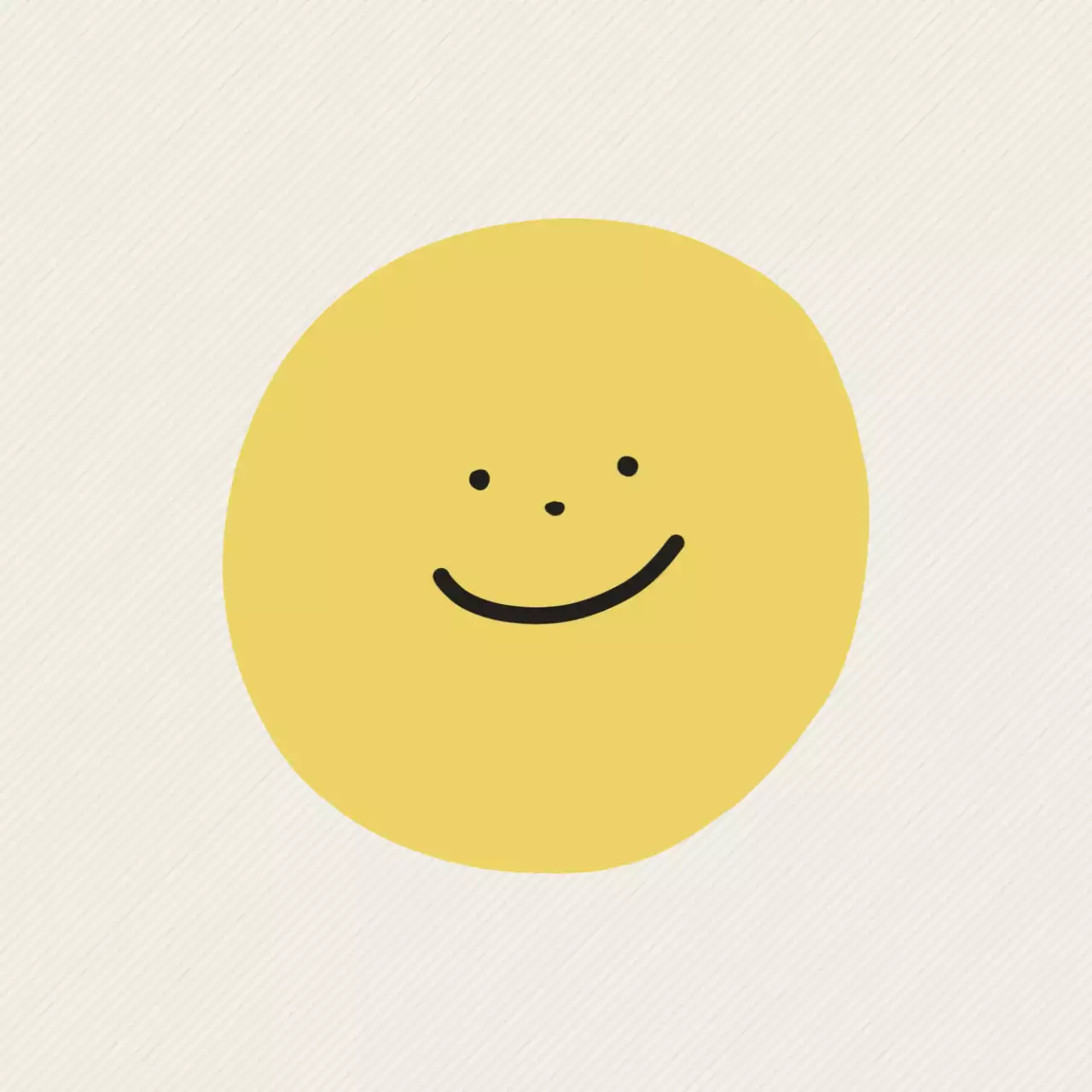 Logotipo Smiley Minimalista Amarelo