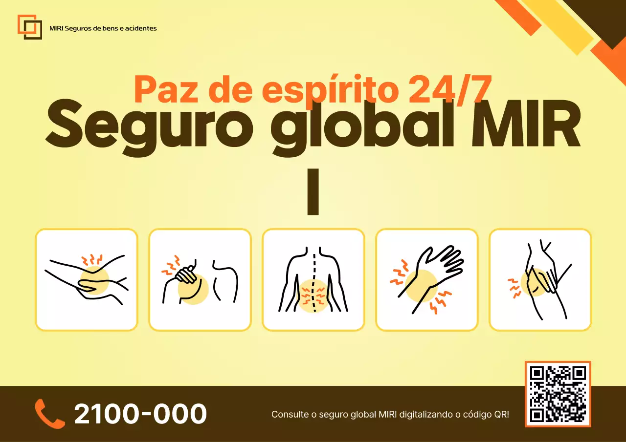 Anúncio de Seguro Simples Amarelo