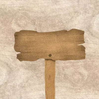 Logotipo vintage rústico marrón