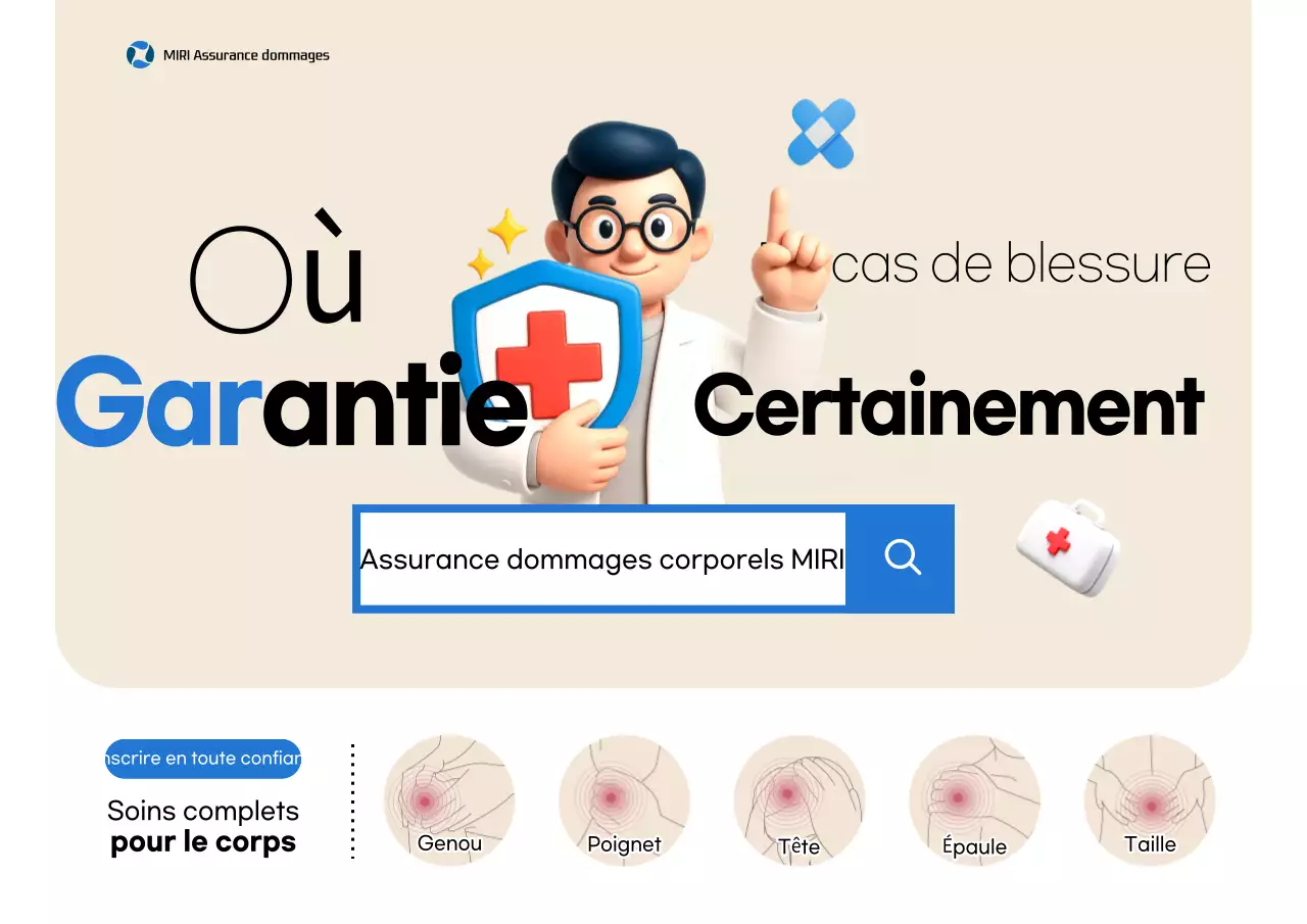 Publicité d'assurance beige propre