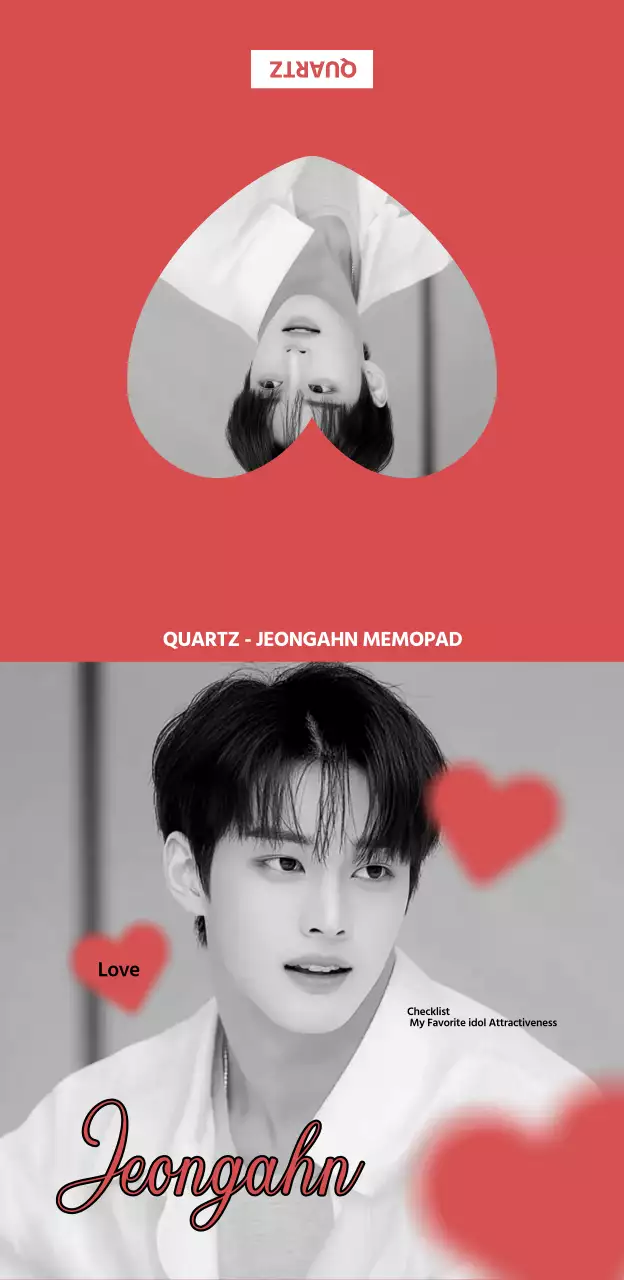 Simple idol phrase with impressive red heart