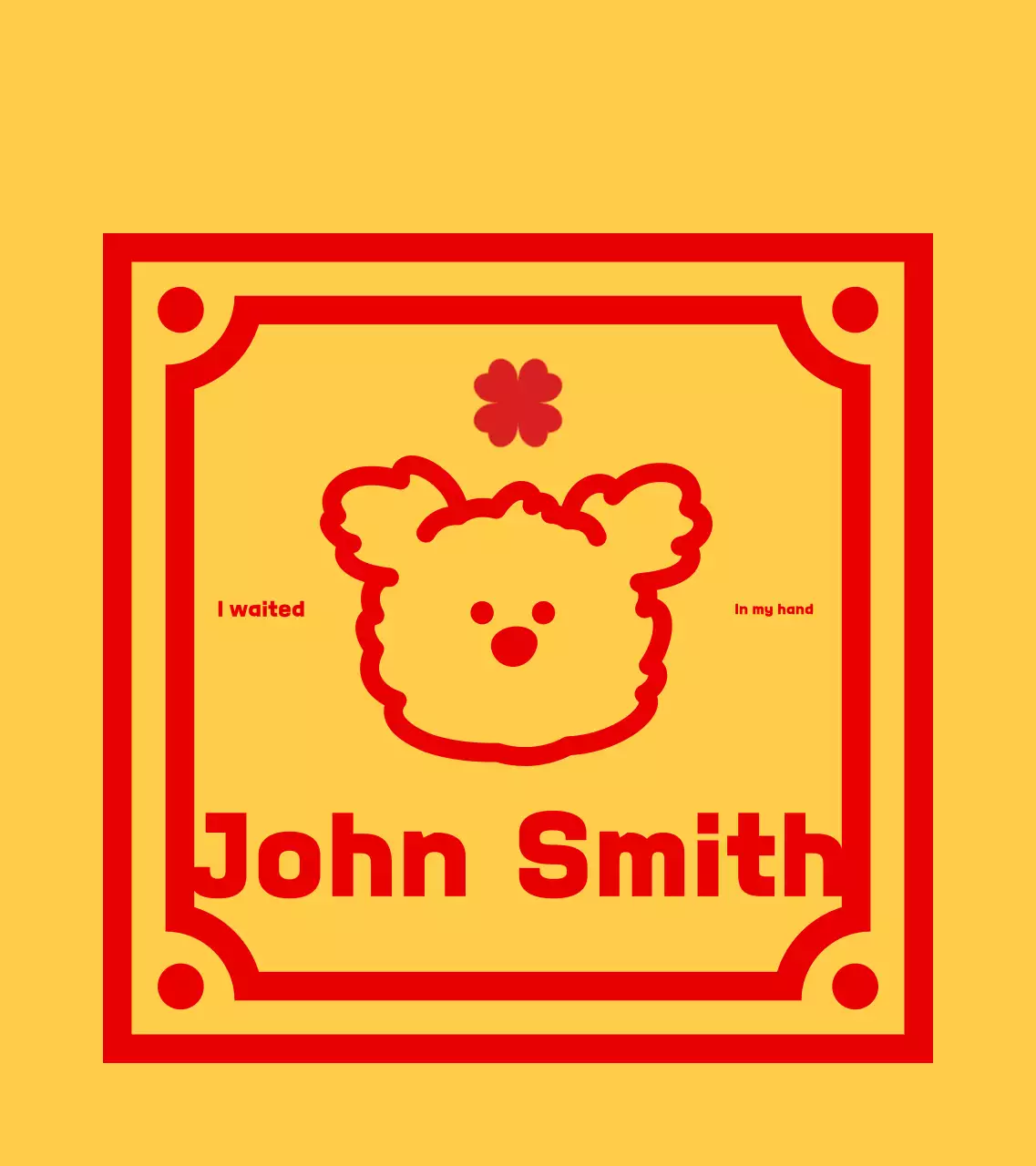 Barang amulet karakter sederhana