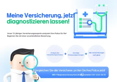 Anzeige zur Blue Modern Insurance Analysis