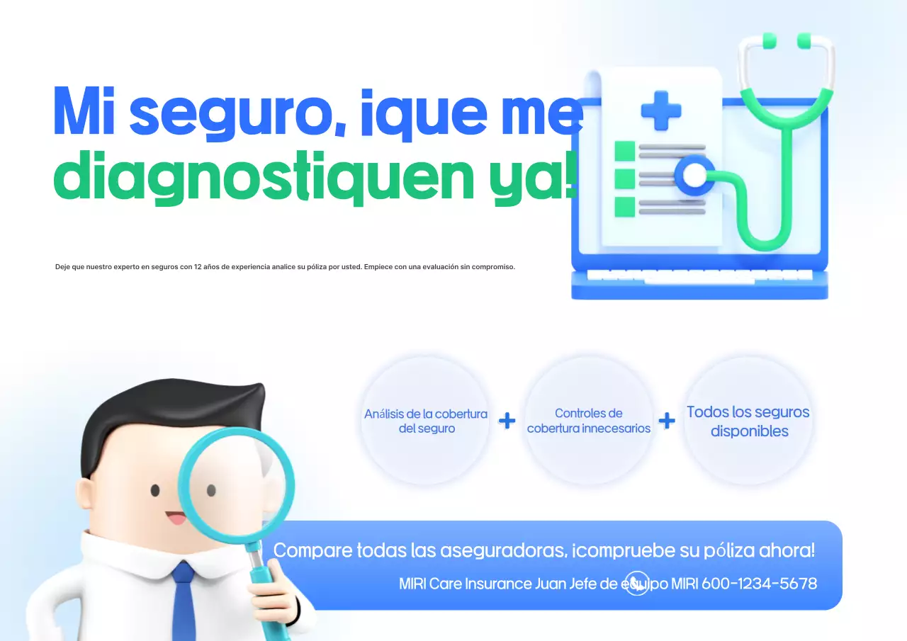 Anuncio de análisis de Blue Modern Insurance