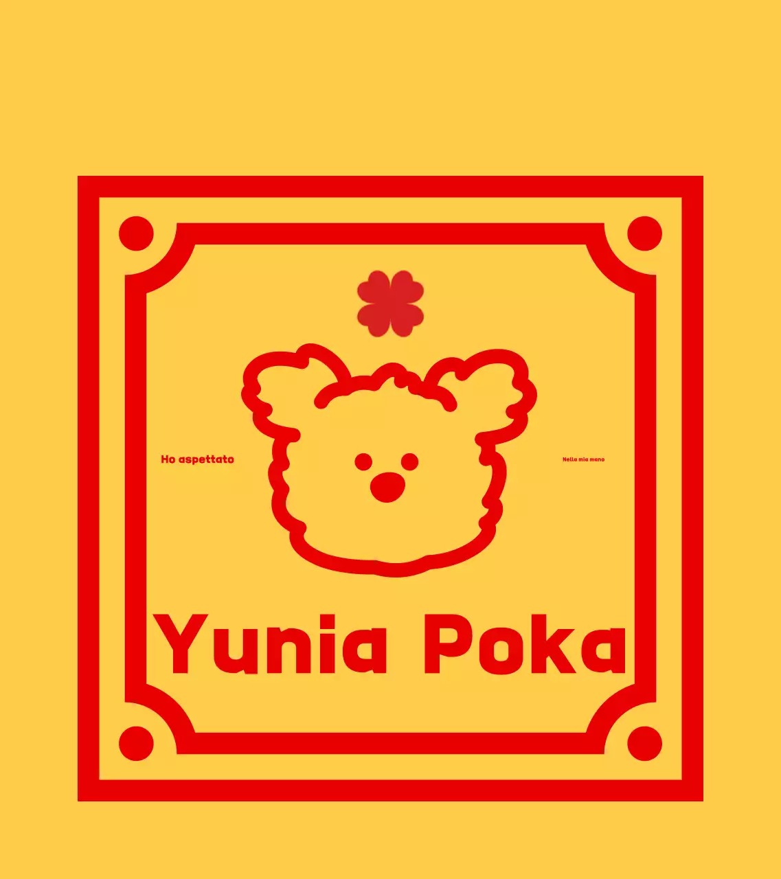 Beni amuleti con caratteri semplici