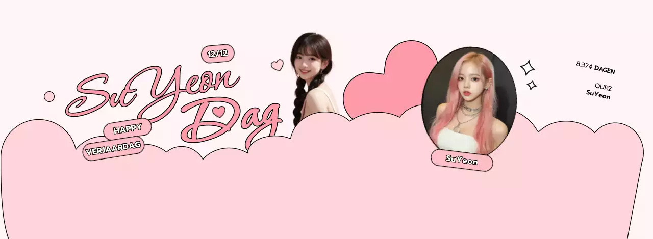 Verjaardagsfeest met schattige wolkenillustratie