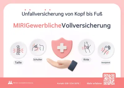 Pink Simple Versicherungsanzeige