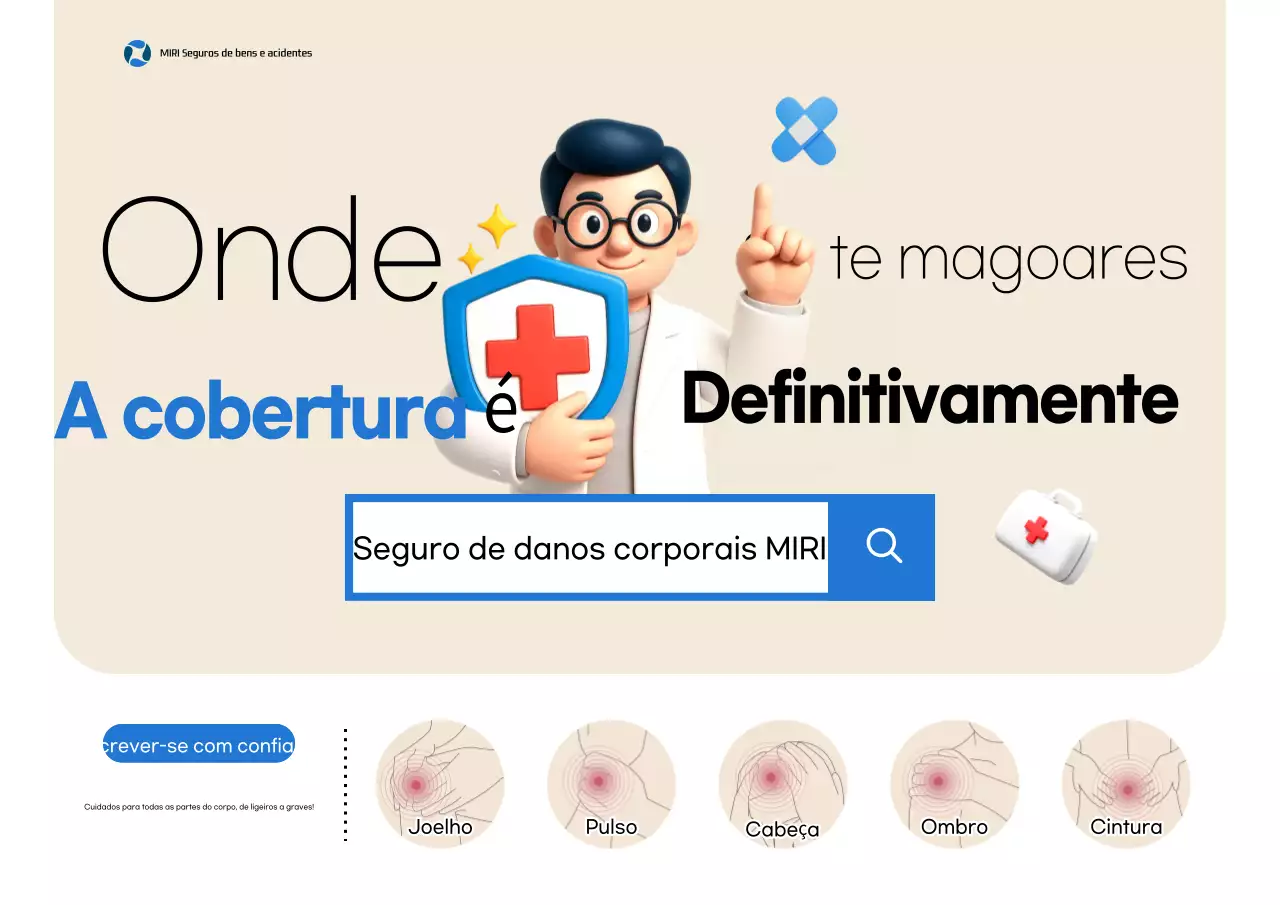 Anúncio de seguro Bege Clean